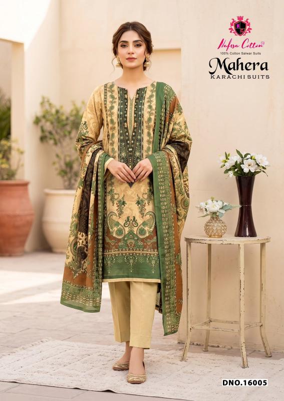 Nafisa mahera vol 16 cotton dress materials wholesale online